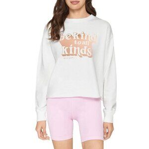 Spiritual Gangster Womens Mazzy Sweatshirt Sz M Rose Gold Be Kind To All Kinds